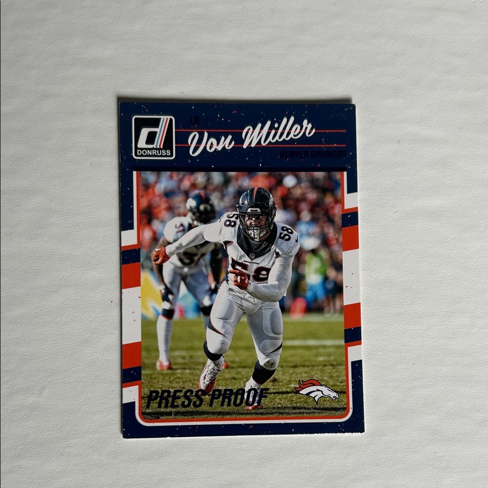 Donruss Von Miller Press Proof Card